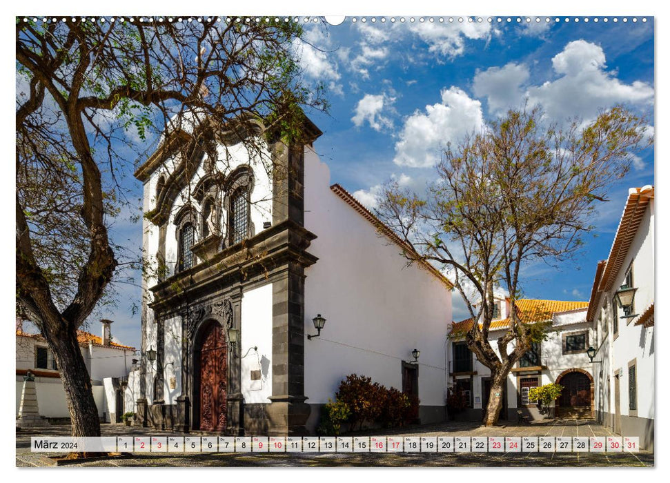 Madère La ville de Funchal (Calendrier mural CALVENDO 2024) 