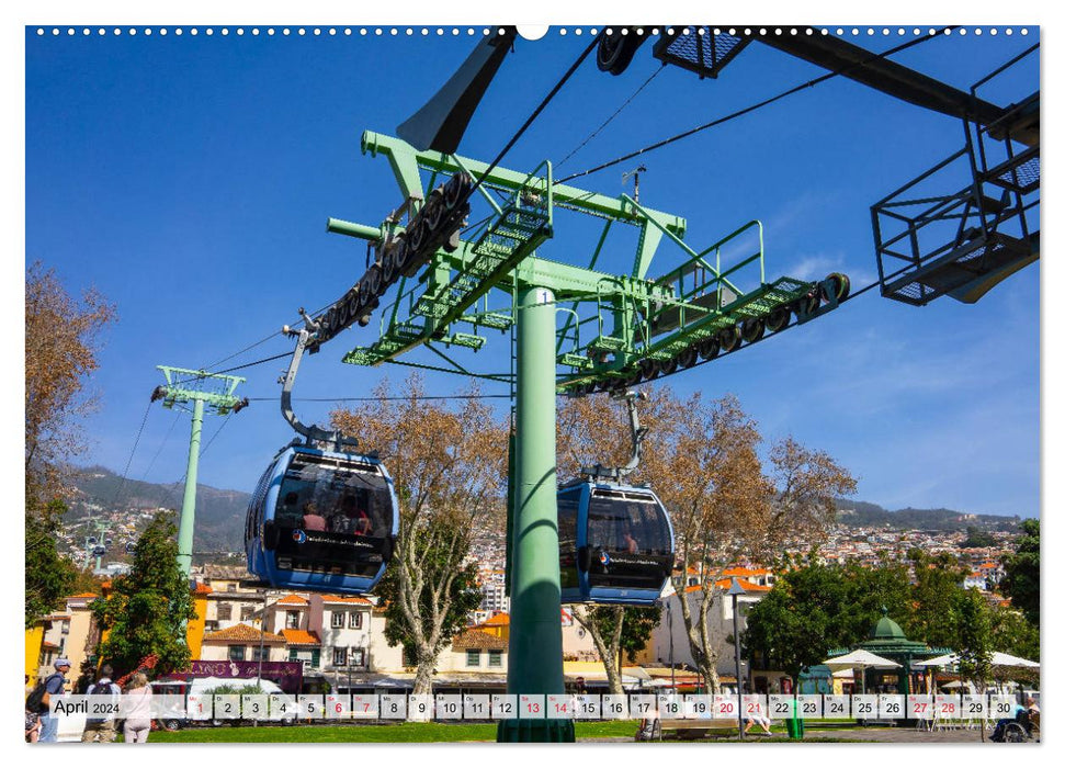 Madeira Die Stadt Funchal (CALVENDO Wandkalender 2024)