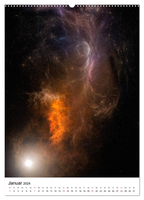 Unser Universum eine interstellare Reise (CALVENDO Wandkalender 2024)