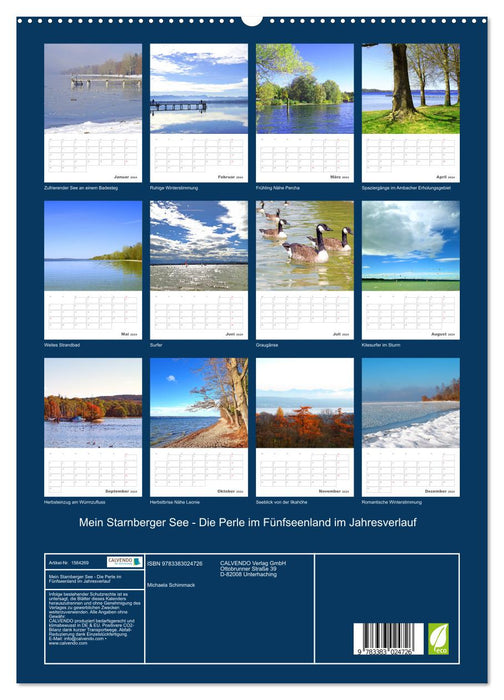 My Starnberg Lake - The pearl in the Five Lakes Region over the course of the year (CALVENDO Premium Wall Calendar 2024) 