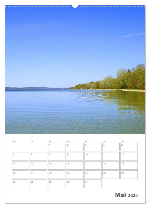 Mon lac de Starnberg - La perle de la région des cinq lacs au cours de l'année (Calendrier mural CALVENDO Premium 2024) 