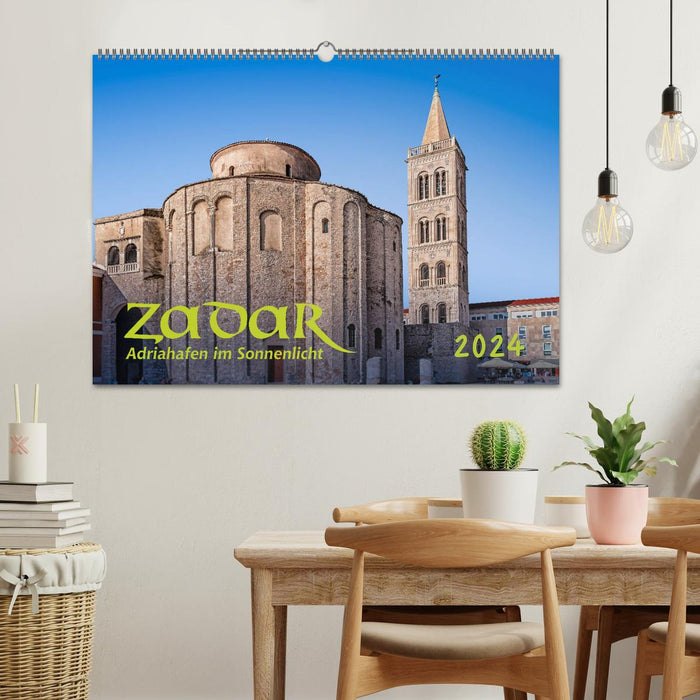 Zadar, port de l'Adriatique au soleil (calendrier mural CALVENDO 2024) 