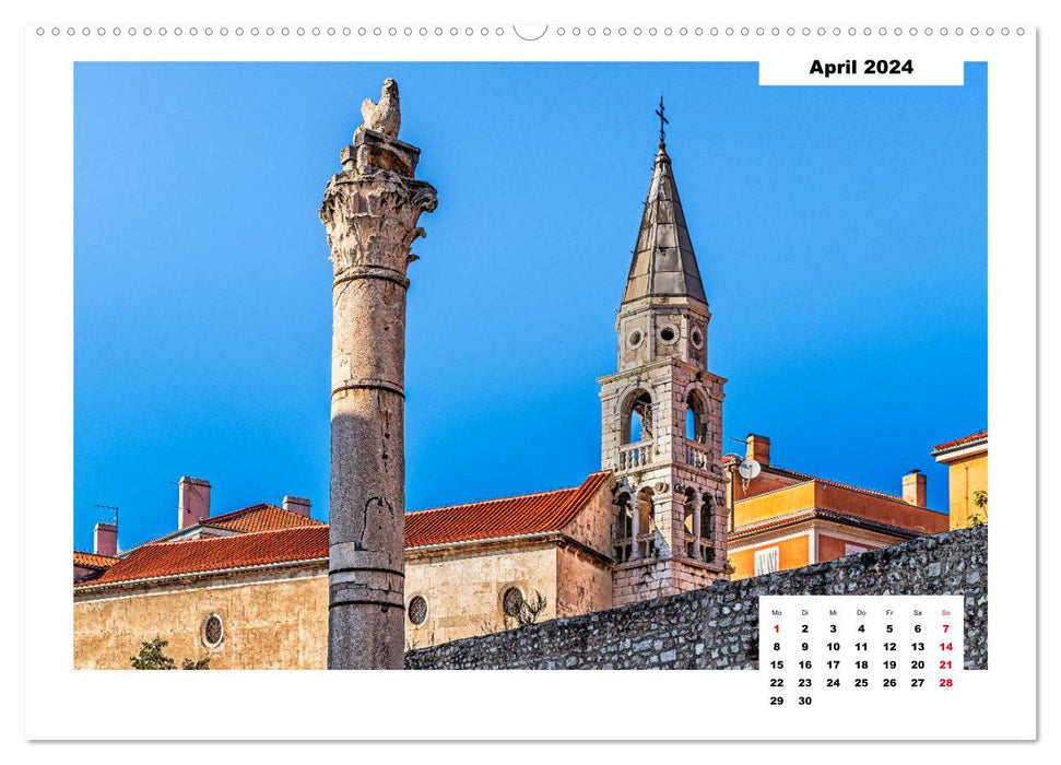 Zadar, Adriatic port in the sunlight (CALVENDO wall calendar 2024) 