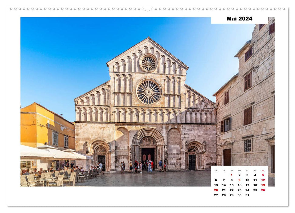 Zadar, port de l'Adriatique au soleil (calendrier mural CALVENDO 2024) 