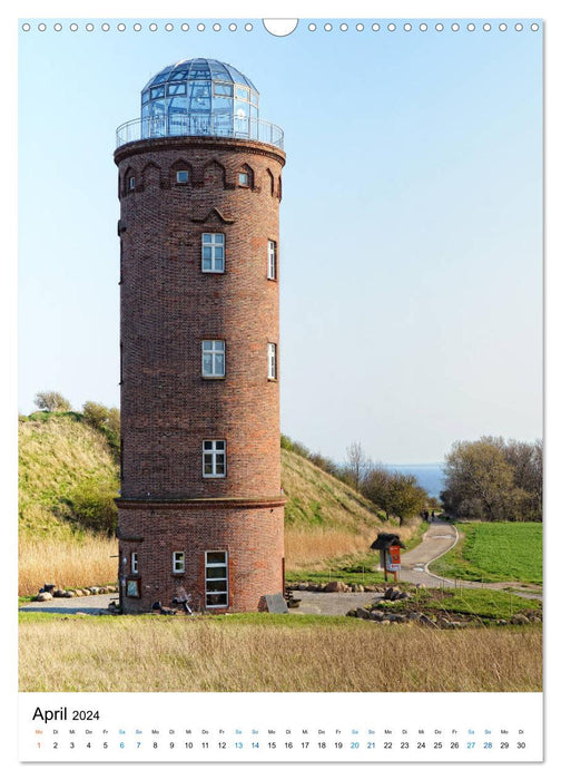 Île de Rügen - craie, paysage, phares (calendrier mural CALVENDO 2024) 