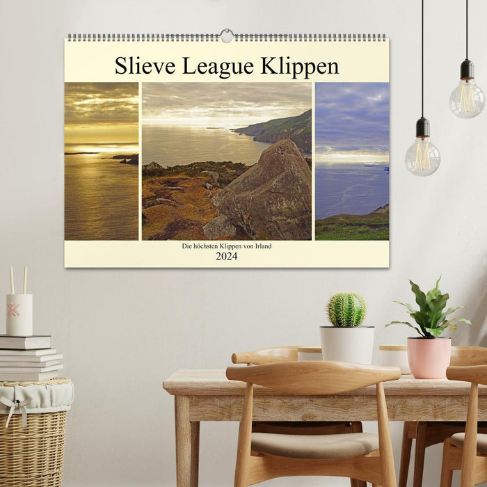 Slieve League Cliffs the highest cliffs in Ireland (CALVENDO Wall Calendar 2024) 