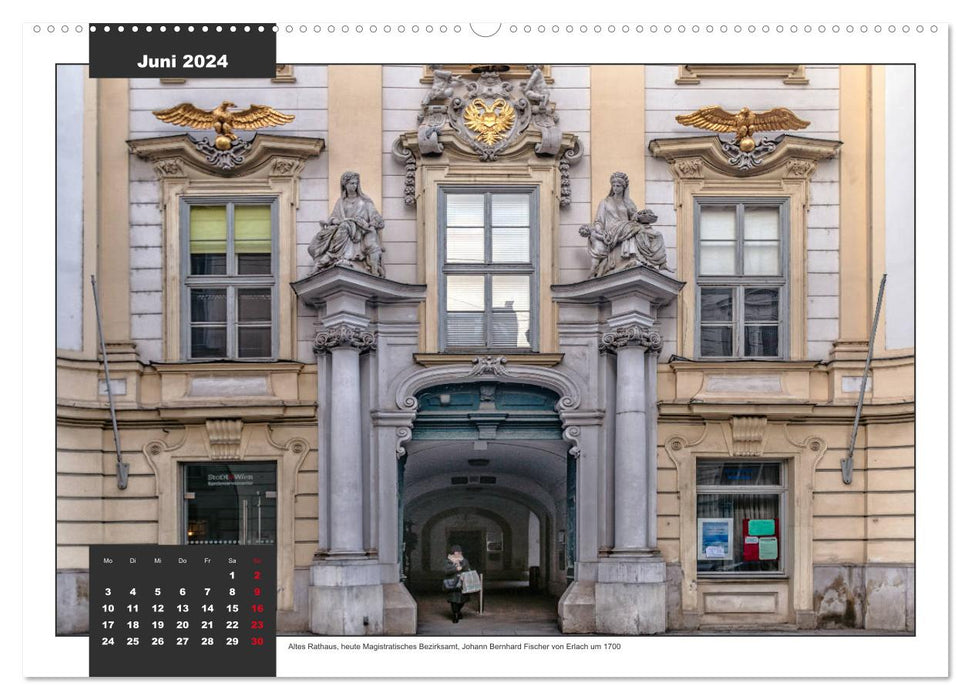 Vienne baroque, châteaux et palais (Calendrier mural CALVENDO Premium 2024) 
