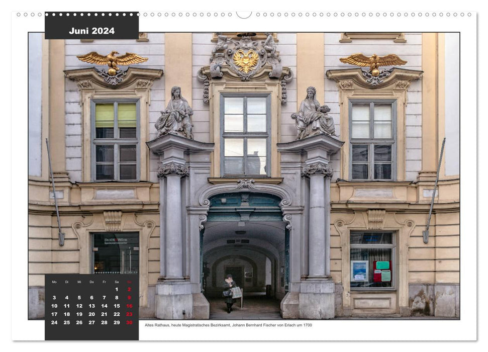 Barockes Wien, Schlösser und Paläste (CALVENDO Premium Wandkalender 2024)