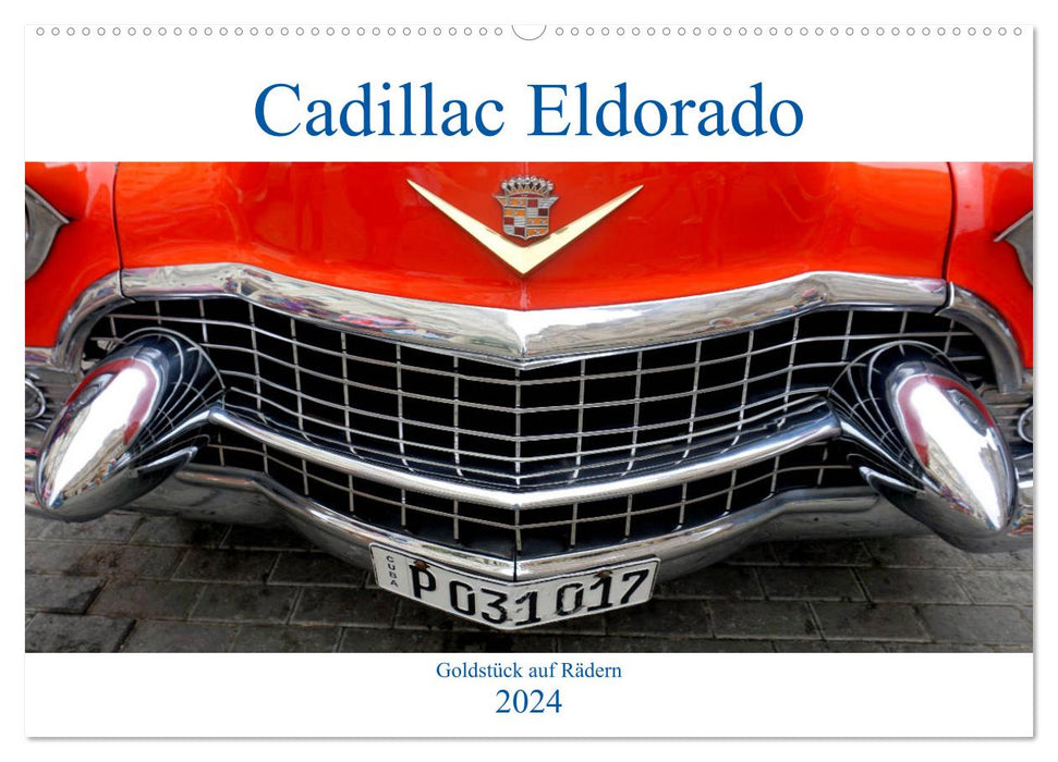 Cadillac Eldorado - pièce d'or sur roues (calendrier mural CALVENDO 2024) 