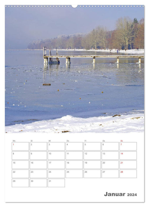 Mon lac de Starnberg - La perle de la région des Cinq Lacs au cours de l'année (calendrier mural CALVENDO 2024) 