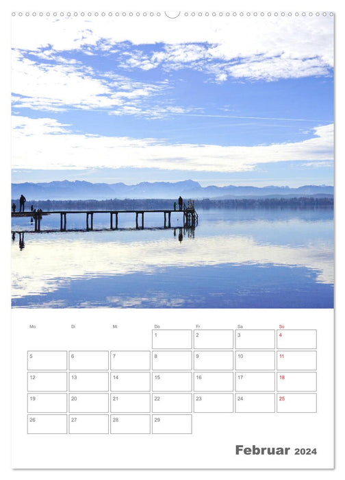 My Starnberg Lake - The pearl in the Five Lakes Region over the course of the year (CALVENDO wall calendar 2024) 