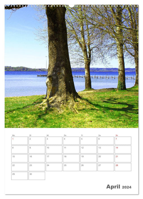 Mon lac de Starnberg - La perle de la région des Cinq Lacs au cours de l'année (calendrier mural CALVENDO 2024) 