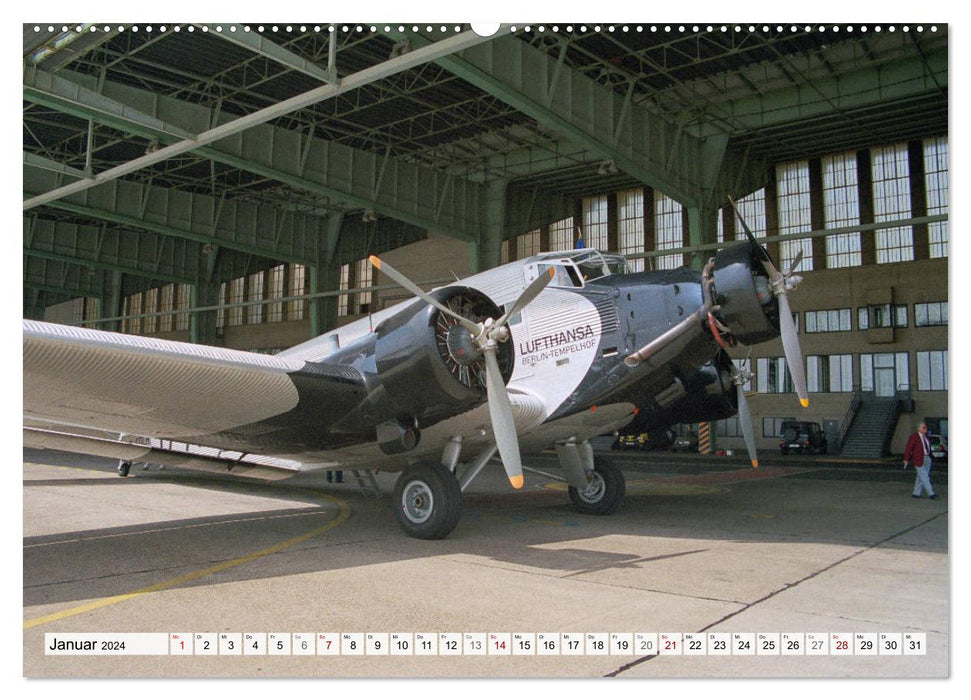 Junkers Ju-52 Rundflug über Berlin (CALVENDO Premium Wandkalender 2024)