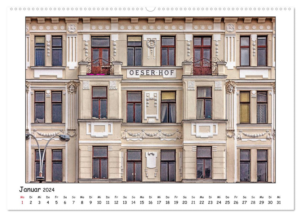 Wiener Jugendstil-Fassaden (CALVENDO Premium Wandkalender 2024)