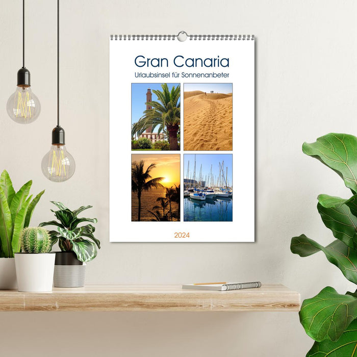 Gran Canaria - île de vacances pour les amoureux du soleil (calendrier mural CALVENDO 2024) 