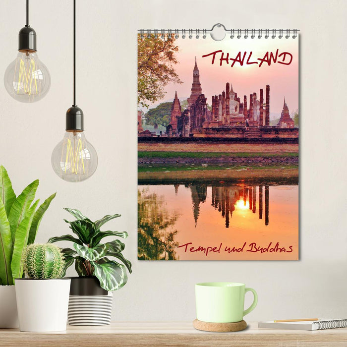 Thaïlande - Temples et Bouddhas (Calendrier mural CALVENDO 2024) 