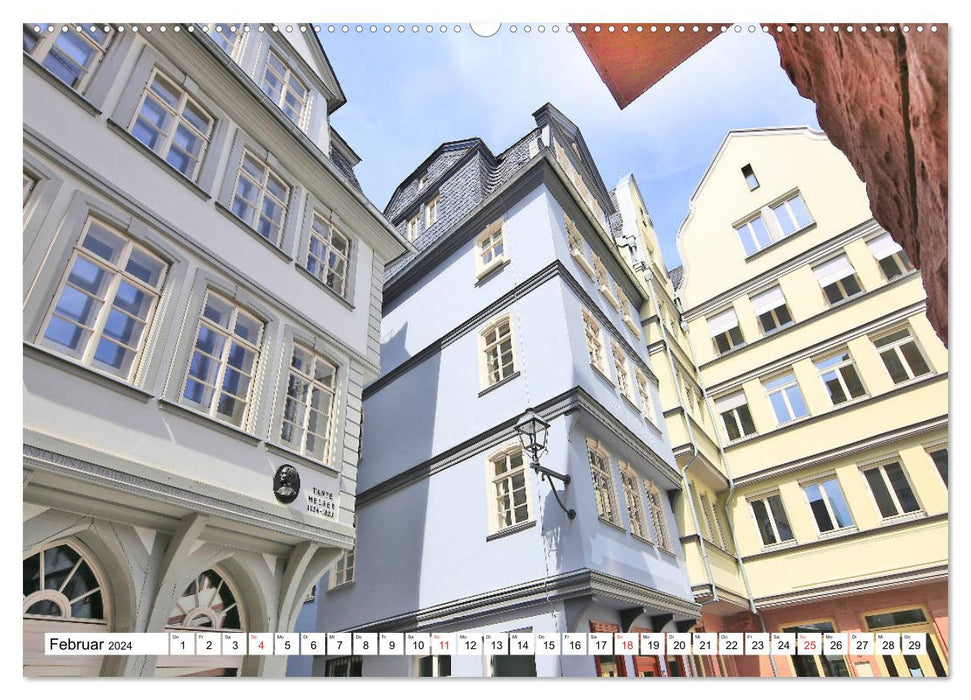 Frankfurts neue Altstadt vom Frankfurter Taxifahrer Petrus Bodenstaff (CALVENDO Premium Wandkalender 2024)