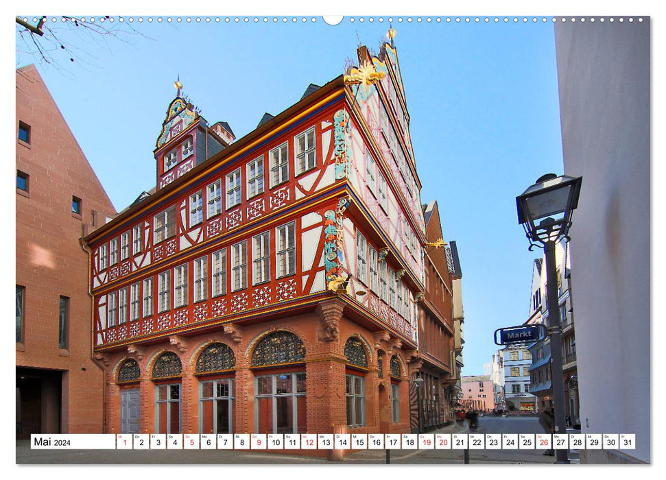 Frankfurts neue Altstadt vom Frankfurter Taxifahrer Petrus Bodenstaff (CALVENDO Premium Wandkalender 2024)