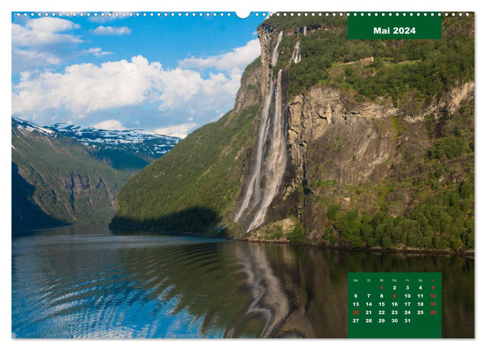Geiranger - magnifique paysage de fjord (calendrier mural CALVENDO 2024) 