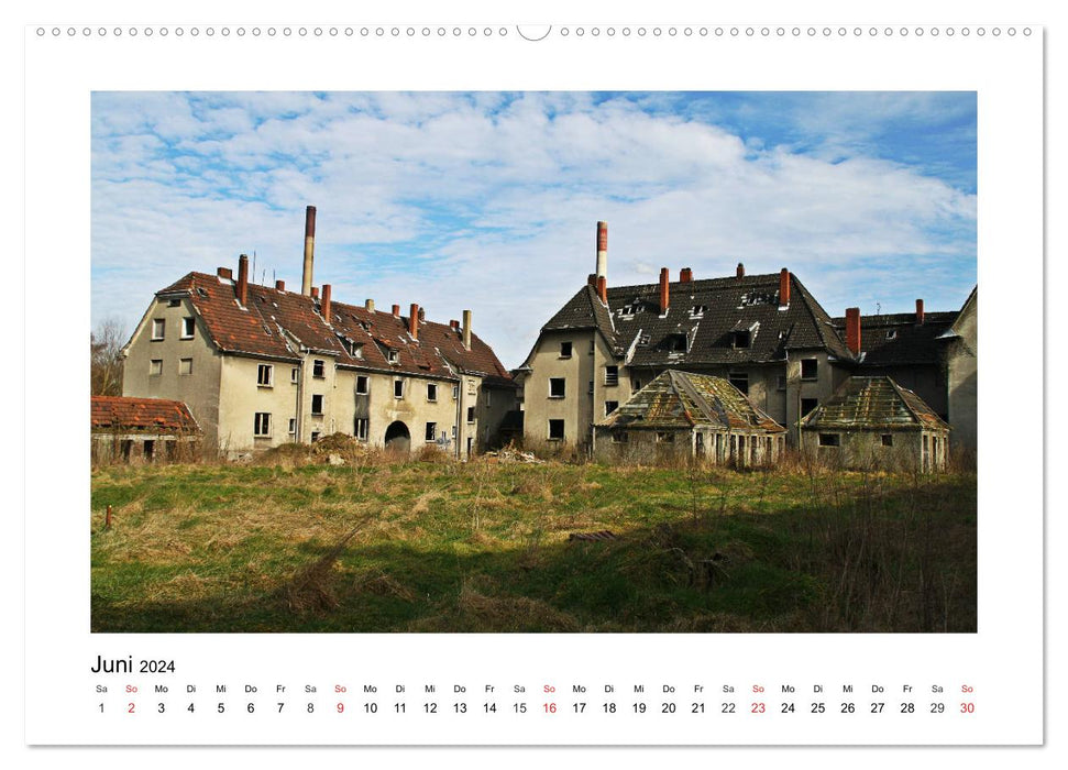 Lieux abandonnés Ruhr (Calendrier mural CALVENDO 2024) 