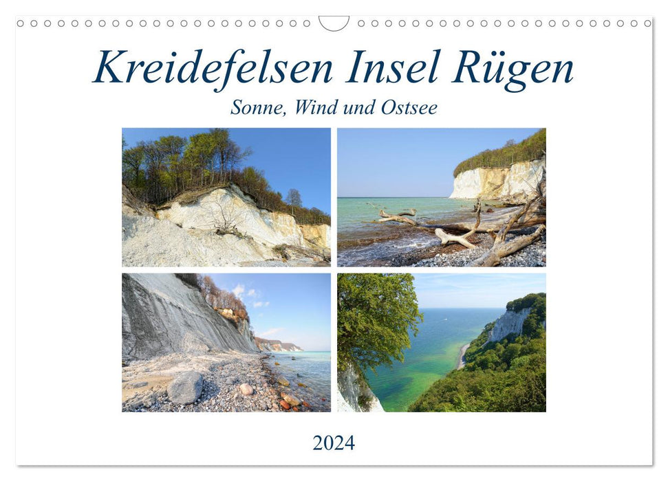 Falaises de craie de l'île de Rügen - soleil, vent et mer Baltique (calendrier mural CALVENDO 2024) 