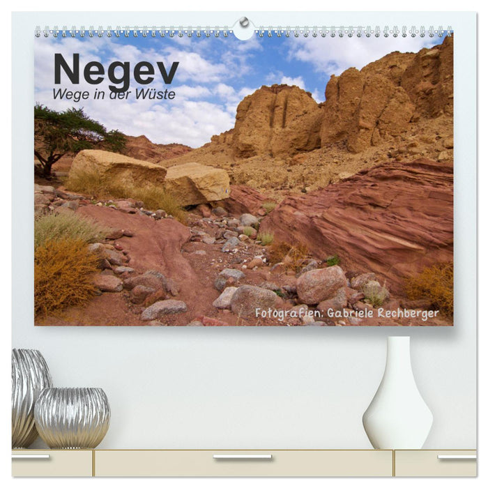 Chemins du NEGEV dans le désert (Calvendo Premium Wall Calendar 2024) 