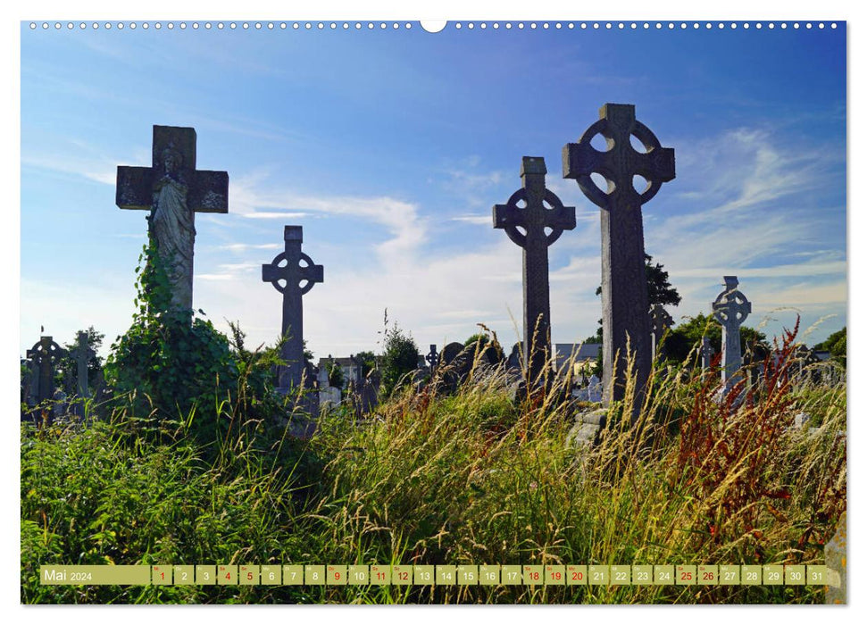 Ehrfürchtige Stille - Friedhöfe in Irland (CALVENDO Wandkalender 2024)