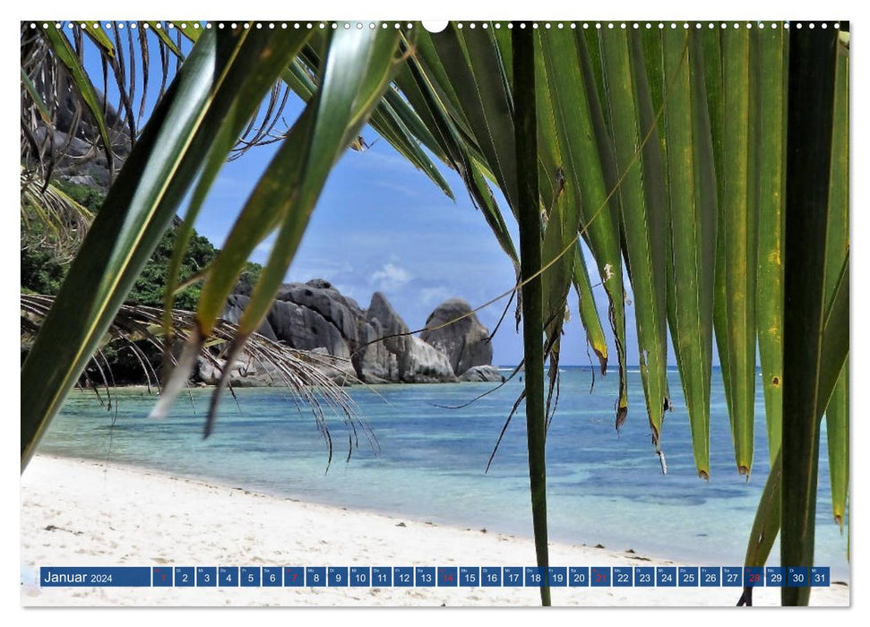 Seychellen - Wild und Schön (CALVENDO Premium Wandkalender 2024)