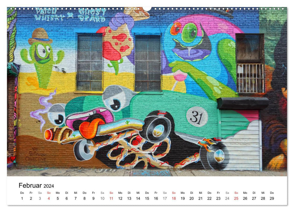 Brooklyn Street Art (CALVENDO Wandkalender 2024)