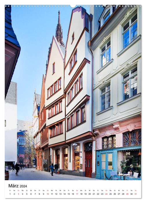 Frankfurts Altstadt in neuem Glanz von Petrus Bodenstaff (CALVENDO Wandkalender 2024)