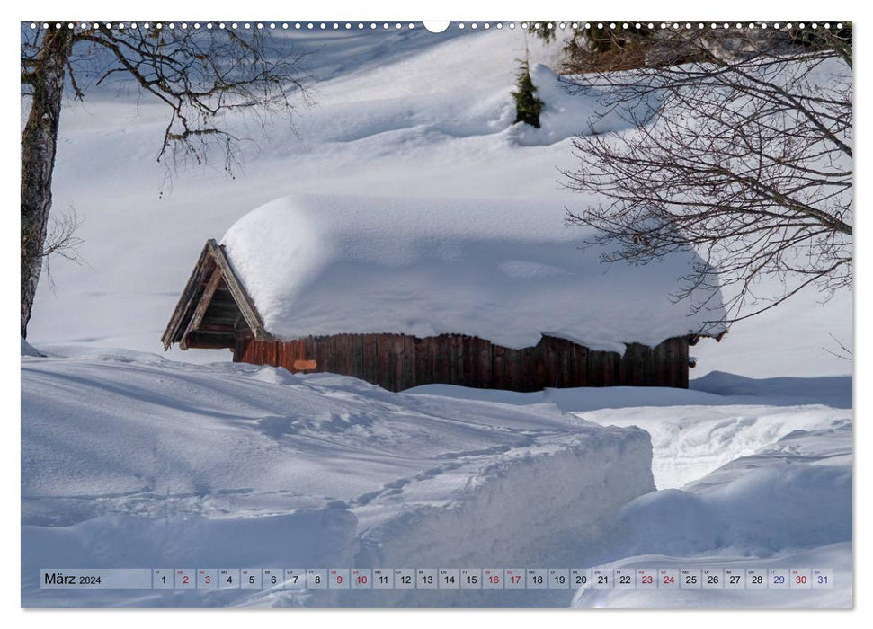 Schneeliebe (CALVENDO Wandkalender 2024)