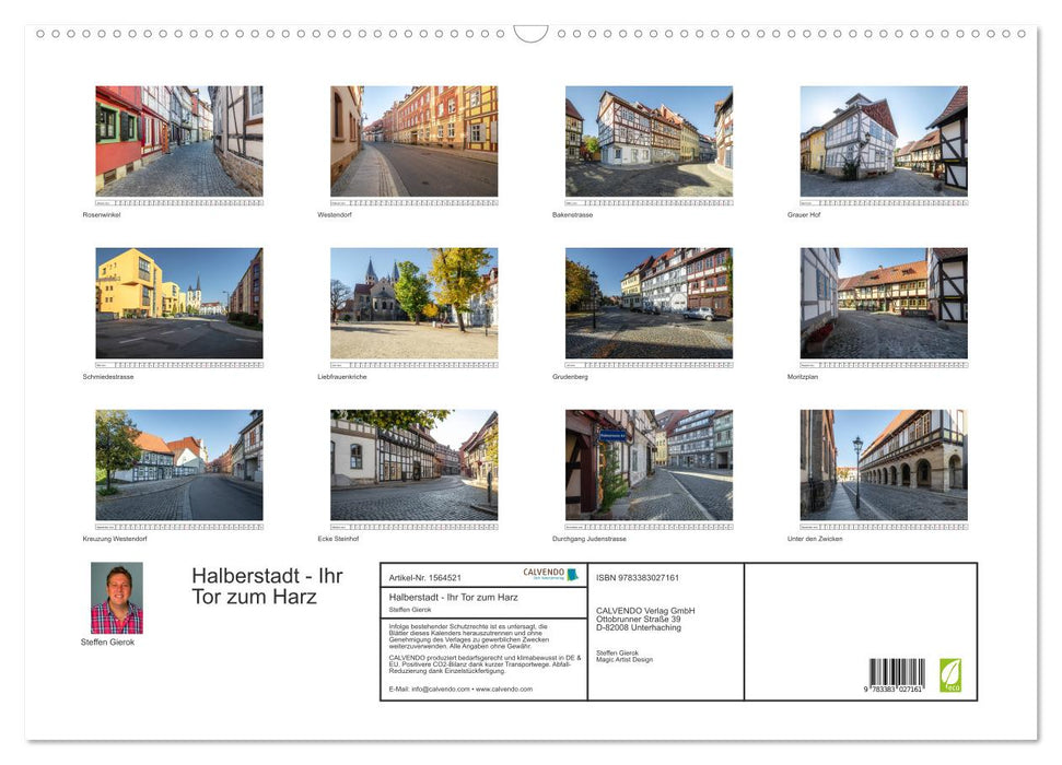 Halberstadt - your gateway to the Harz (CALVENDO wall calendar 2024) 