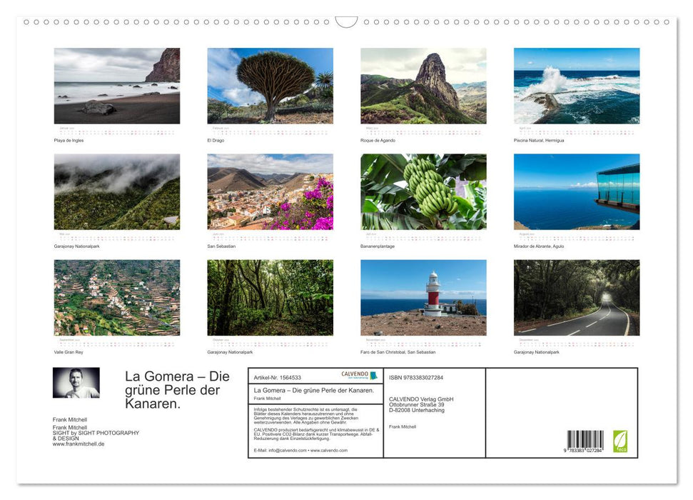 La Gomera – Die grüne Perle der Kanaren. (CALVENDO Wandkalender 2024)
