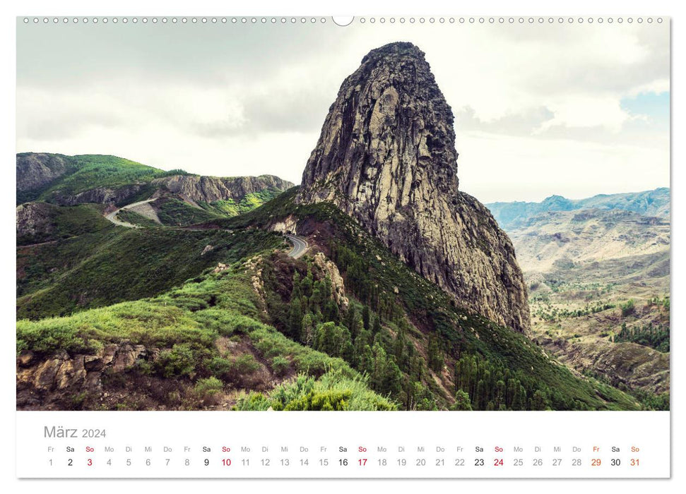 La Gomera – The green pearl of the Canary Islands. (CALVENDO wall calendar 2024) 