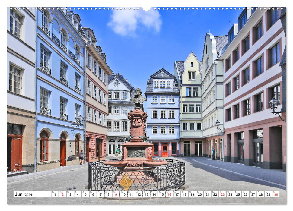 Frankfurt's new old town by Frankfurt taxi driver Petrus Bodenstaff (CALVENDO wall calendar 2024) 