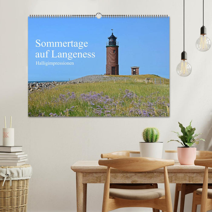 Sommertage auf Langeness (CALVENDO Wandkalender 2024)