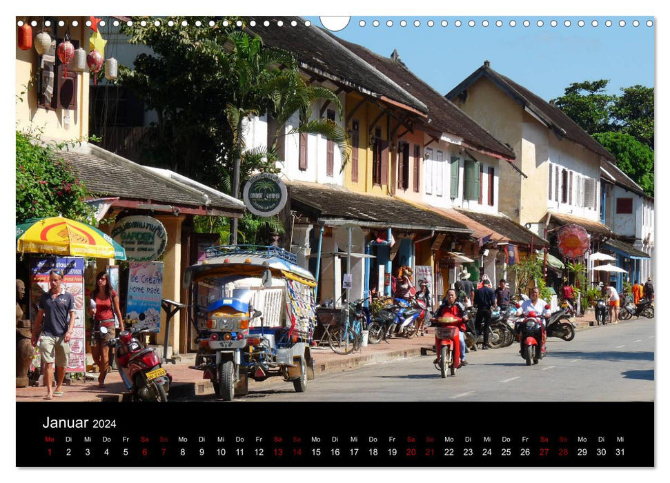 LAOS - mystical Luang Prabang (CALVENDO wall calendar 2024) 