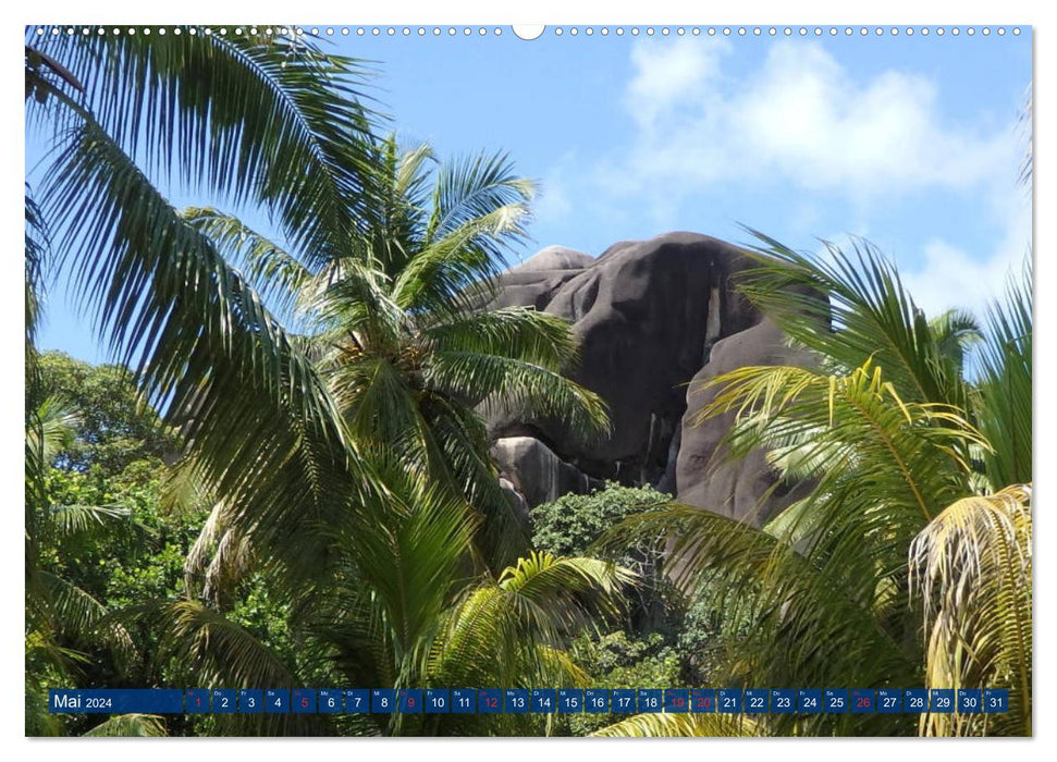 Seychellen - Wild und Schön (CALVENDO Wandkalender 2024)