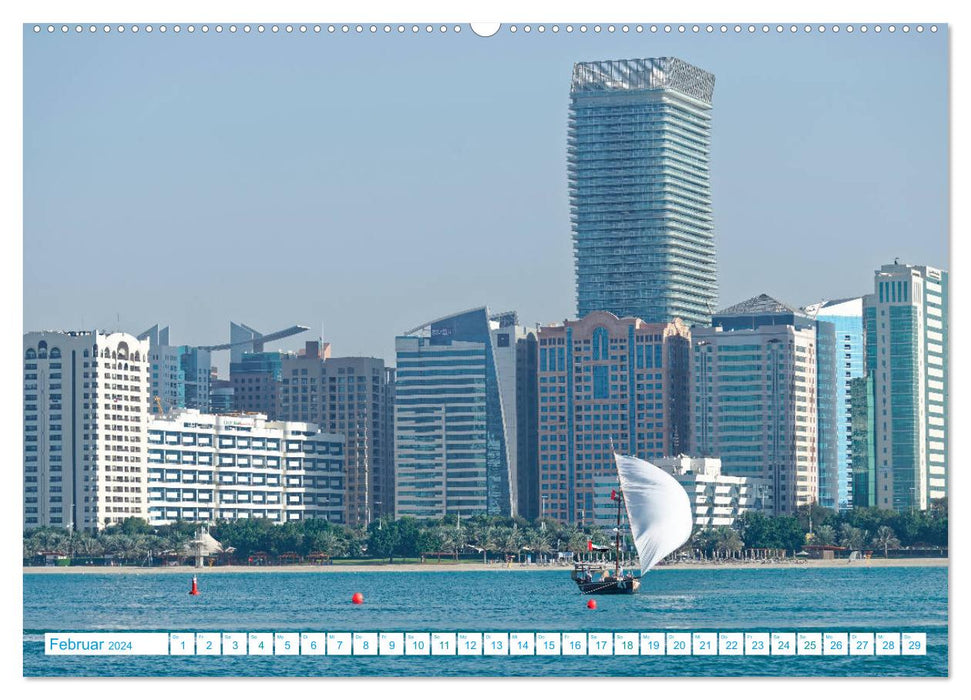 Breathtaking Abu Dhabi - Idyll on the Persian Gulf (CALVENDO Premium Wall Calendar 2024) 