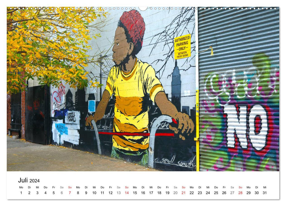 Brooklyn Street Art (CALVENDO Premium Wall Calendar 2024) 