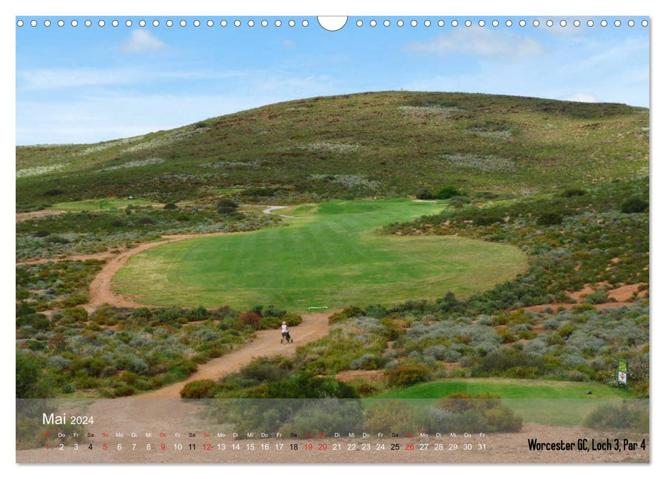 Golf courses Cape Town - Cape Winelands and Overberg (CALVENDO wall calendar 2024) 