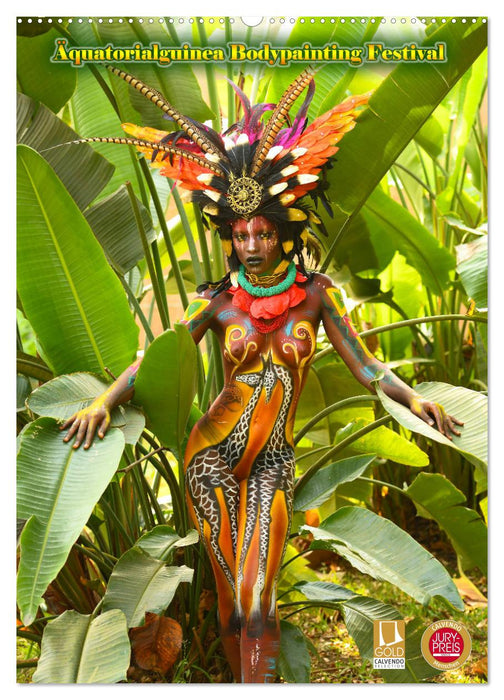 Äquatorialguinea Bodypainting Festival (CALVENDO Wandkalender 2024)
