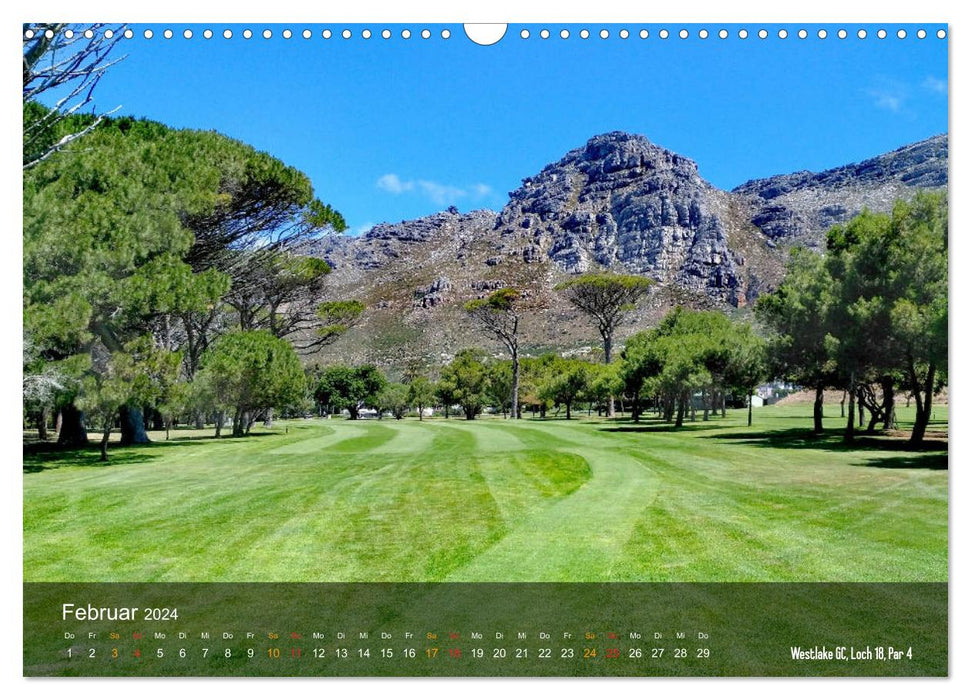 Parcours de golf du Cap (Calendrier mural CALVENDO 2024) 