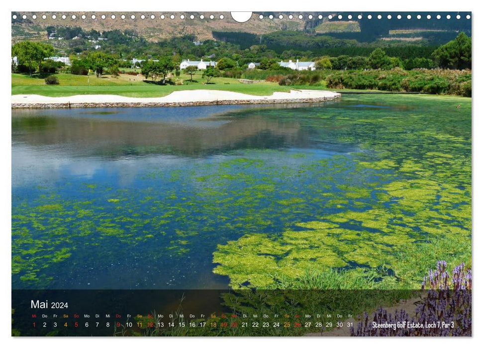 Parcours de golf du Cap (Calendrier mural CALVENDO 2024) 