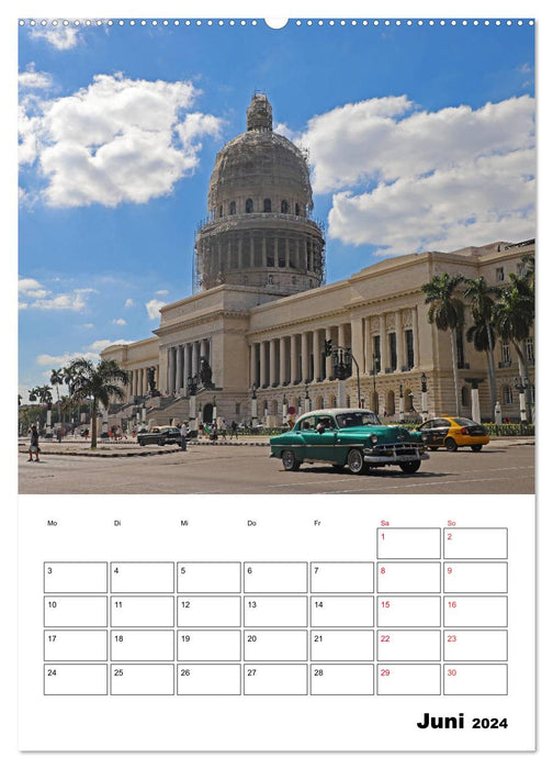 KARIBIK Oldtimer auf Kuba (CALVENDO Premium Wandkalender 2024)