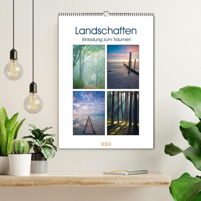 Landschaften - Einladung zum Träumen (CALVENDO Wandkalender 2024)