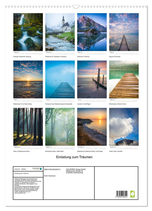 Landscapes - Invitation to Dream (CALVENDO Wall Calendar 2024) 