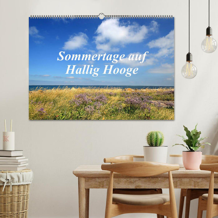 Jours d'été sur Hallig Hooge (calendrier mural CALVENDO 2024) 