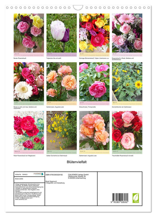 Variety of flowers (CALVENDO wall calendar 2024) 