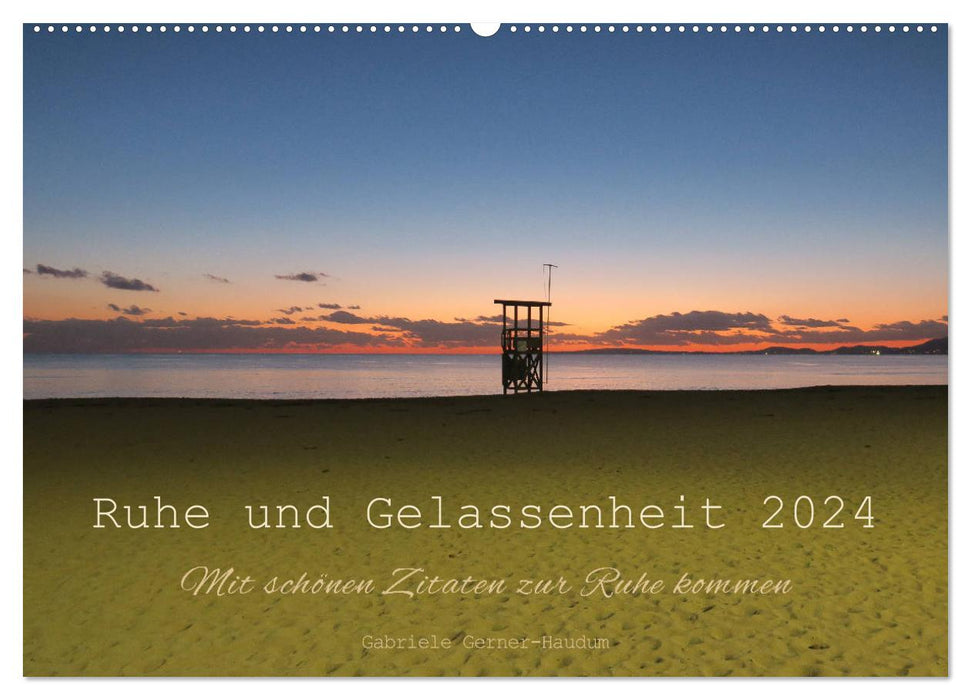 Peace and serenity 2024 (CALVENDO wall calendar 2024) 